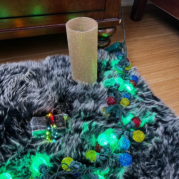 Holiday lighting bundle Christmas glitter candle holder & string lights - Picture 10 of 12